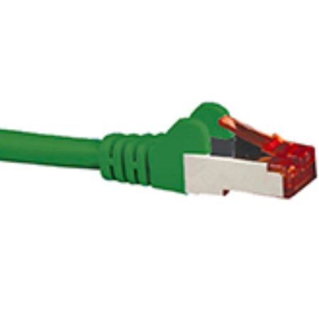 HYPERTEC CAT6A Shielded Cable 2m Green Color 10GbE RJ45 Ethernet Network LAN S/FTP LSZH Cord 26AWG PVC Jacket