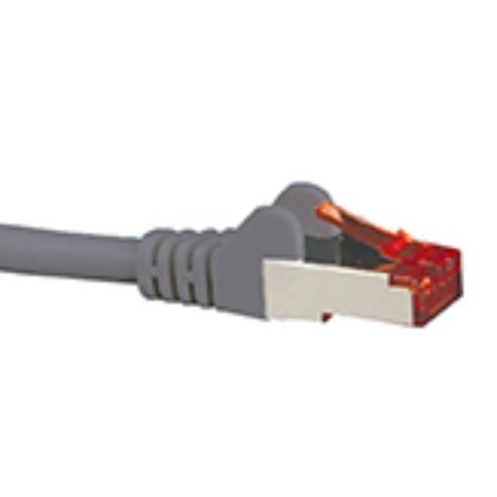 HYPERTEC CAT6A Shielded Cable 5m Grey Color 10GbE RJ45 Ethernet Network LAN S/FTP Copper Cord 26AWG LSZH Jacket