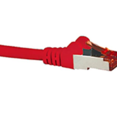 HYPERTEC CAT6A Shielded Cable 5m Red Color 10GbE RJ45 Ethernet Network LAN S/FTP Copper Cord 26AWG LSZH Jacket