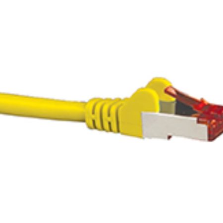 HYPERTEC CAT6A Shielded Cable 5m Yellow Color 10GbE RJ45 Ethernet Network LAN S/FTP Copper Cord 26AWG LSZH Jacket