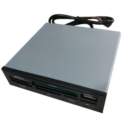 ASTROTEK 3.5' Internal Card Reader Black All In One USB2.0 Hub CF MS SD Flash Memory Card