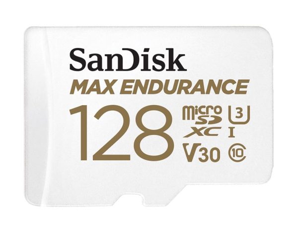SANDISK 128GB MAX High Endurance microSDHC Card SQQVR 60,000 Hr Hrs UHS-I C10 U3 V30 100MB/s R, 40MB/s W SD adaptor 10Y - Image 2