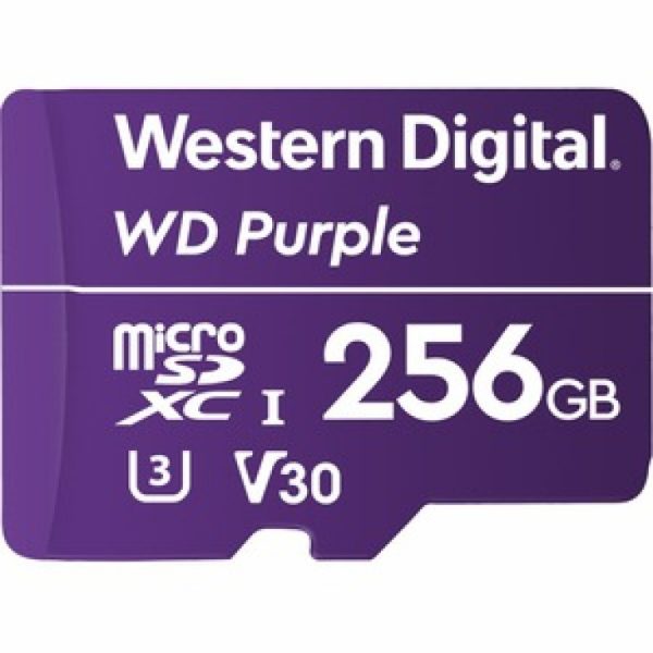 WESTERN DIGITAL Digital WD Purple 256GB MicroSDXC Card 24/7 -25°C to 85°C Weather & Humidity Resistant for Surveillance IP Cameras mDVRs NVR Dash Cams Drones - Image 4
