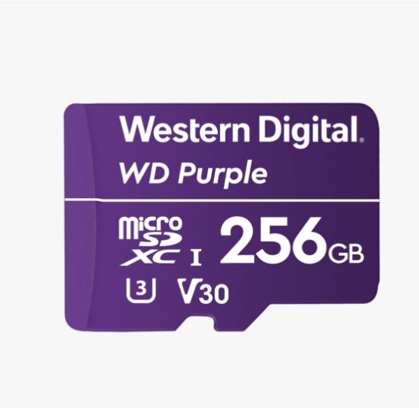 WESTERN DIGITAL Digital WD Purple 256GB MicroSDXC Card 24/7 -25°C to 85°C Weather & Humidity Resistant for Surveillance IP Cameras mDVRs NVR Dash Cams Drones - Image 3