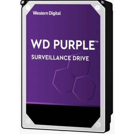WESTERN DIGITAL Digital WD Purple 1TB 3.5' Surveillance HDD 5400RPM 64MB SATA3 6Gb/s 110MB/s 180TBW 24x7 64 Cameras AV NVR DVR 1.5mil MTBF