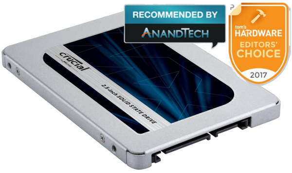 MICRON (CRUCIAL) MX500 500GB 2.5" SATA SSD - 3D TLC 560/510 MB/s 90/95K IOPS Acronis True Image Cloning Software 7mm w/9.5mm spacer - Image 3