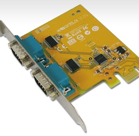 SUNIX PCIE 2 Port Serial Card Full Height Expansion RS-232 - It is compatible with PCI Express x1, x2, x4, x8 and x16 lane