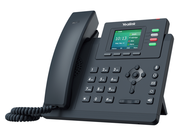 Yealink T33G 4 Line IP phone, 320x240 Colour Display, Dual Gigabit Ports, PoE. No Power Adapter included