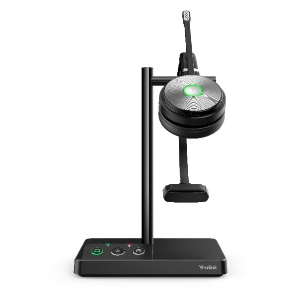 YEALINK WH62 Mono UC DECT Wirelss Headset, Busylight On Headset, Leather Ear Cushions - Image 2