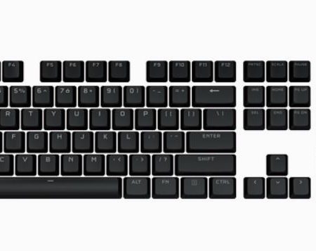 CORSAIR PBT Double-shot Pro Keycaps - Onyx Black Keyboard