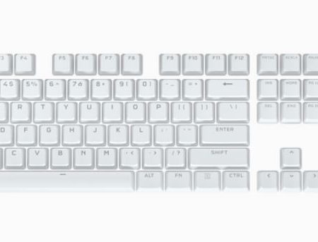 CORSAIR PBT Double-shot Pro Keycaps - Arctic White - Keyboard