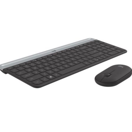 LOGITECH MK470 Slim Wireless Keyboard Mouse Combo Nano Receiver 1 Yr