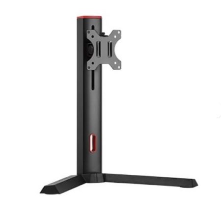 Brateck Single Screen Classic Pro Gaming Monitor Stand Fit Most 17'-32' Monitor Up to 8kg/Screen --Red Colour