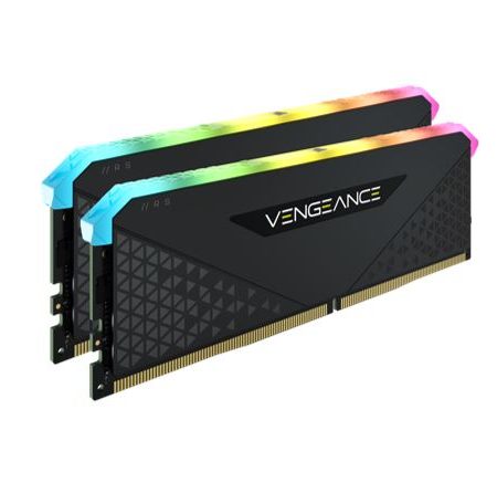 CORSAIR Vengeance RGB RT 16GB (2x8GB) DDR4 3200MHz C16 16-20-20-38 Desktop Gaming Memory Black for AMD