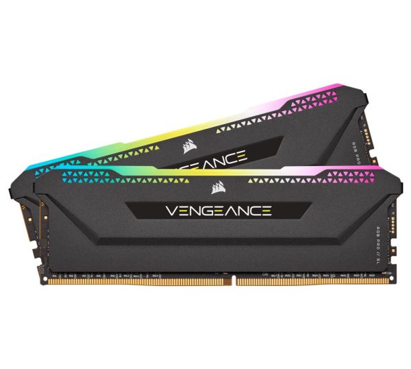 CORSAIR Vengeance RGB PRO SL 32GB (2x16GB) DDR4 3200Mhz C16 Black Heatspreader for AMD Desktop Gaming Memory - Image 2