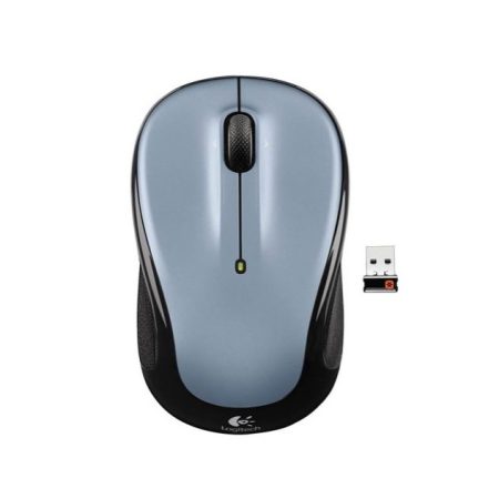 Logitech M325 Wireless Mouse Grey Contoured design Glossy Comfort Grip Advanced Optical Tracking 1-year battery life