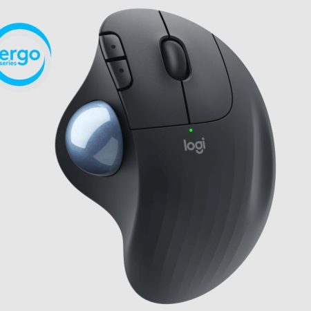 LOGITECH Ergo M575 Wireless Ergonomic Mouse-Black