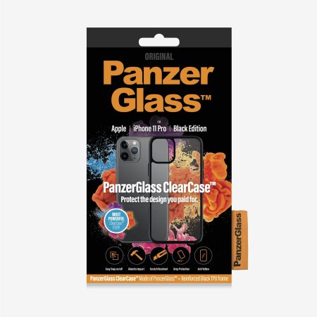 PANZER GLASS ClearCase  Apple iPhone 11 Pro - Black Edition (0222) Slim fashionable design