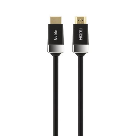 BELKIN Advanced Series High Speed w/Ethernet HDMI Cable 4K/Ultra HD Compatible 2M - Black (AV10050bt2M), Perfect for 4K TVs, 18Gbps bandwidth