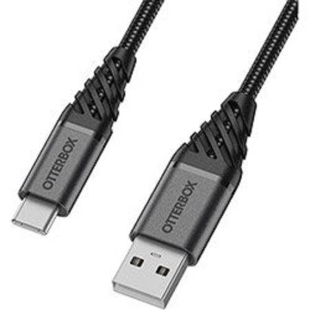 OTTERBOX USB-A To USB-C 1 Meter -Dark Ash Black  78-52664  - Premium - Rugged, tough and built to outlast