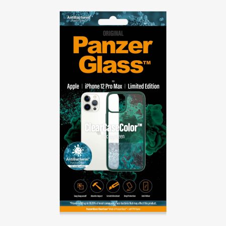 PANZER GLASS ClearCaseColor Apple iPhone 12 Pro Max - Racing Green Limited Edition (0269) Most powerful ClearCase  ever