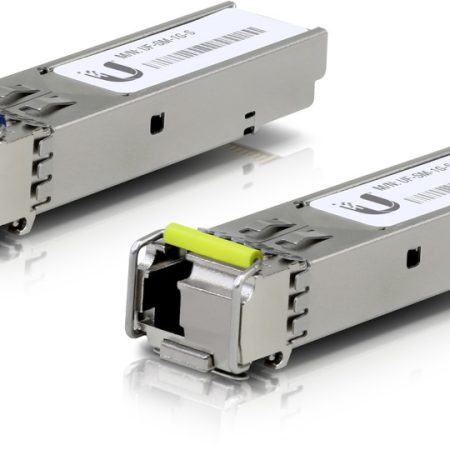 UBIQUITI UFiber SFP Single-Mode BiDi Fiber Module, 1 Gbps, 3km Distance, 2-Pack
