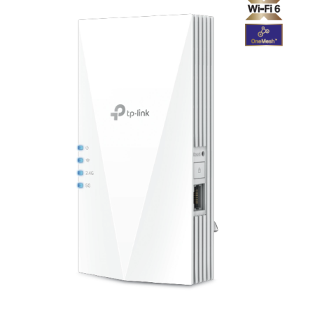 TP-LINK RE505X AX1500 Wi-Fi Range Extender, WIFI6, OneMesh, Whole Home Coverage, AP Mode, Gigabit Ethernet Port