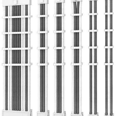 ANTEC PSU - Sleeved Extension Cable Kit V2 - Grey / White. 24PIN ATX, 4+4 EPS, 8PIN PCI-E, 6PIN PCI-E, Compatible with Standard PSU