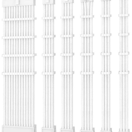 ANTEC PSU - Sleeved Extension Cable Kit V2 - White. 24PIN ATX, 4+4 EPS, 8PIN PCI-E, 6PIN PCI-E, Compatible with Standard PSU
