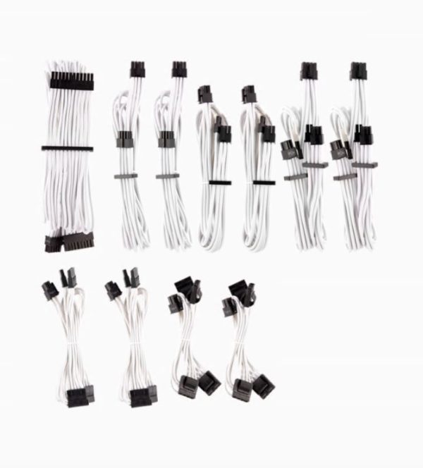 CORSAIR Corsair PSU - WHITE Premium Individually Sleeved DC Cable Pro Kit, Type 4 Generation 4