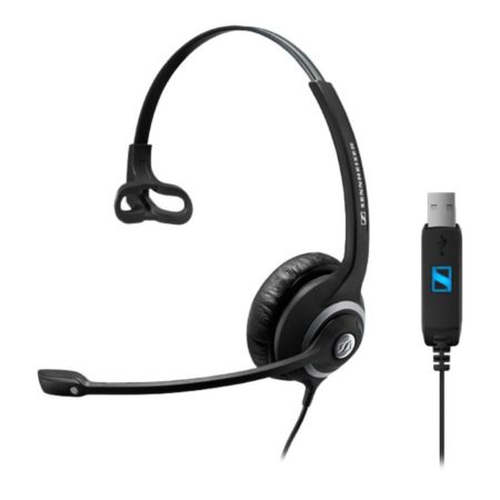 Sennheiser SC230 USB Wide Band Monaural headset with Noise Cancelling mic - built-in USB interface, no call control