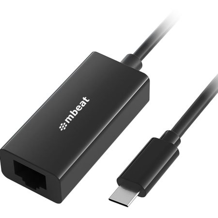 MBEAT USB-C Gigabit Ethernet Adapter - Black