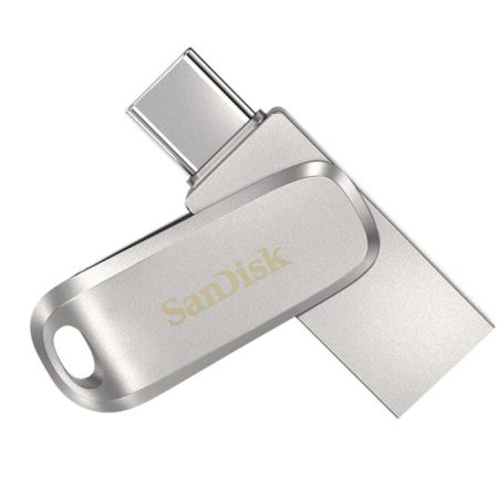 SANDISK 32GB Ultra Dual Drive Luxe USB-C & USB-A Flash Drive Memory Stick 150MB/s USB3.1 Type-C Swivel for Android Smartphones Tablets Macs PCs
