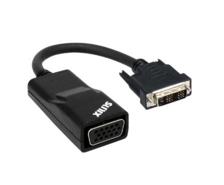 SUNIX DVI-D to VGA Adapter; compliant with VESA VSIS version 1, Rev.2; Output resolutions up to 1920x1200; HDTV resolutions up to 1080p