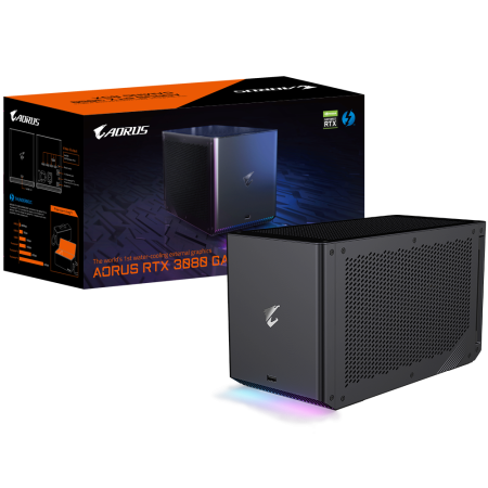 GIGABYTE nVidia GeForce RTX 3080 GAMING BOX rev 2.0 GV-N3080IXEB-10GD, 1710 MHz, GDDR6X, Thunderbolt 3, Ethernet, 3x USB 3.0, 2x HDMI, 3x DP