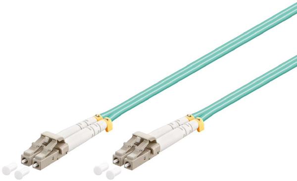 Shintaro Fibre Patch Cable Multimode LC to LC OM3 Aqua 2m