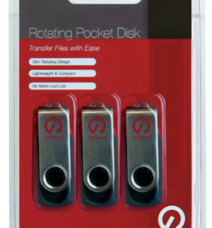 Shintaro 16GB Rotating Pocket Disk 3 Pack USB2.0