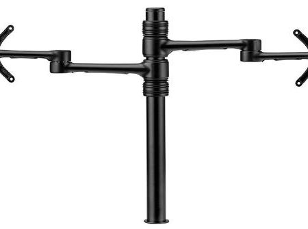 Atdec Dual display monitor arm AFS-AT-DC BLACK 1 x AF-AT-B 525mm long pole with 422mm articulated arm + 1 x AF-AA-B Accessory monitor arm for AF-AT