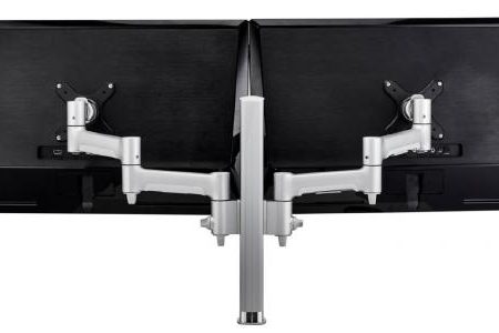 Atdec AWMS-2-4640 Bolt Black - Dual 460mm monitor arms on 400mm post