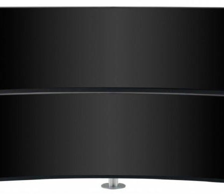 Atdec AWMS-2-LTH75 - Dual Monitor Mount, Curved Monitors, Heavy &amp Large Displays, All-In-One PCs, Vesa 75 x 75, 100 x 100, Weight up to 14KG- Silver