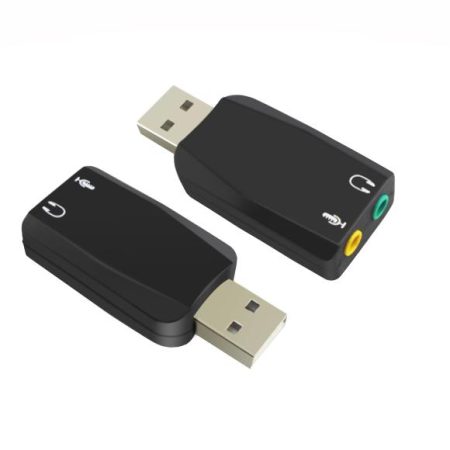 Shintaro USB Audio Adaptor with 3.5mm Headphone and Microphone Jack - Convert 3.5mm headset to USB headset