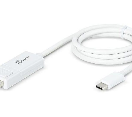 J5create JCA141 USB-C Type-C to 4K DisplayPort DP 1.2m Cable