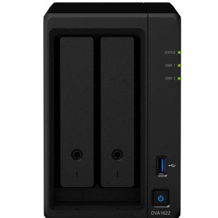 Synology Network Video Recorder DVA1622 , 2 Bay, utpo 16 Cameras, 8 Licenses , 3 Year
