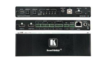 Kramer DSP-62-AEC 6x2 PoE Audio Matrix with DSP and AEC Audio DSP