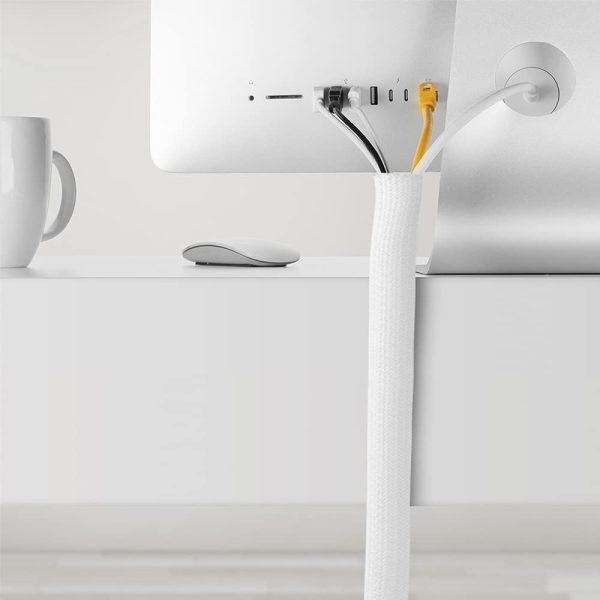 Cable Management Sleeve, White - Image 6