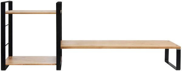 Bamboo Monitor Laptop Stand with Storage (2 Tier) - Image 2