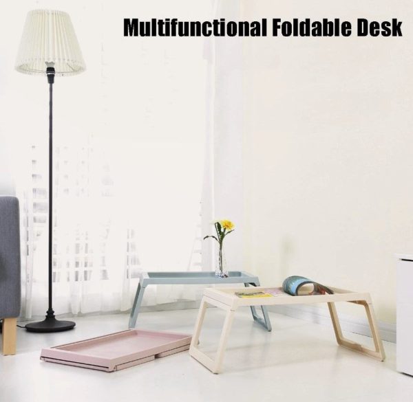 Multifunction Laptop Bed Desk with foldable legs for Home Office (Blue) - Image 7