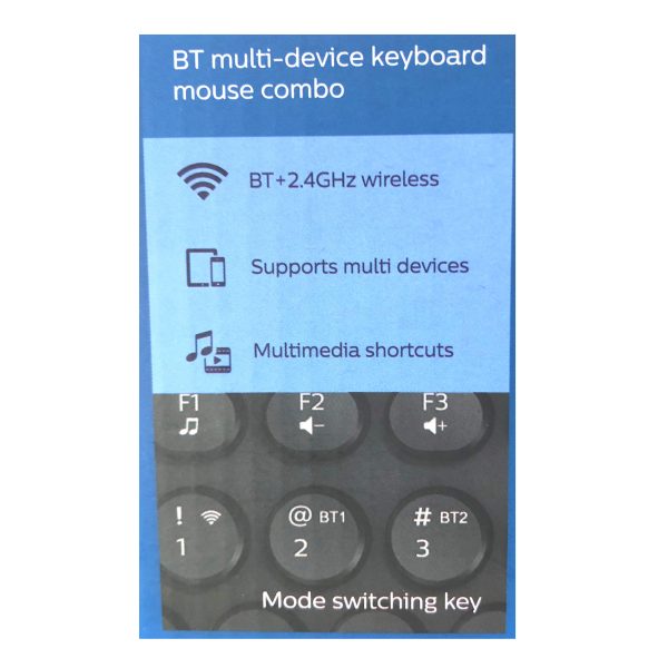 Philips Wireless Compact Keyboard and Mouse Set BT 2.4Ghz - Image 5