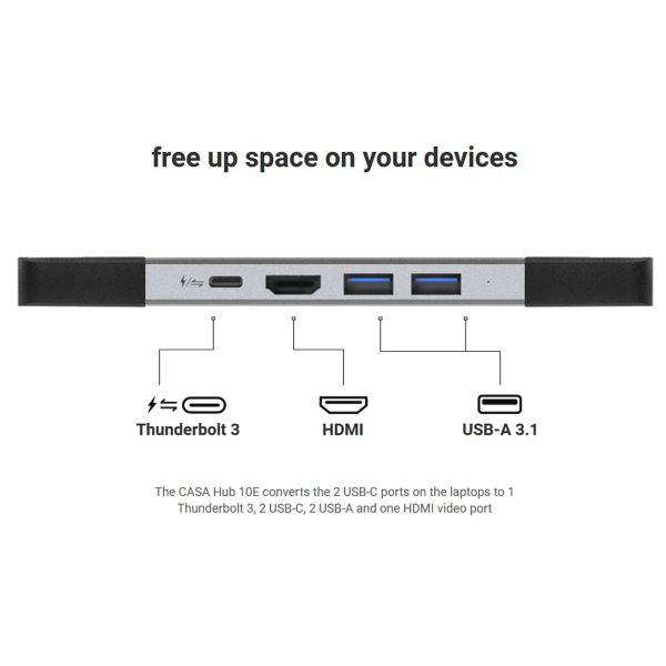 Adam Elements CASA HUB 10E SUPER DOCK USB-C TB3 8K HDMI Macbook Laptop - Image 3