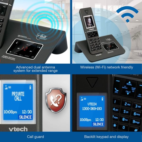 VTech 15951 Twin DECT 6.0 Cordless Home Phone w Video Doorbell Answering Machine - Image 7